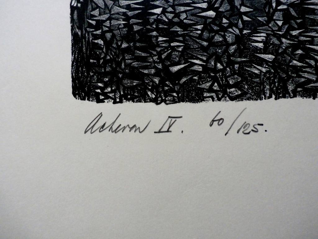 Fred Koot - Litho: Archeron IV  (Surrealistisch landschap)  - 1954 kopen? Bied vanaf 30!