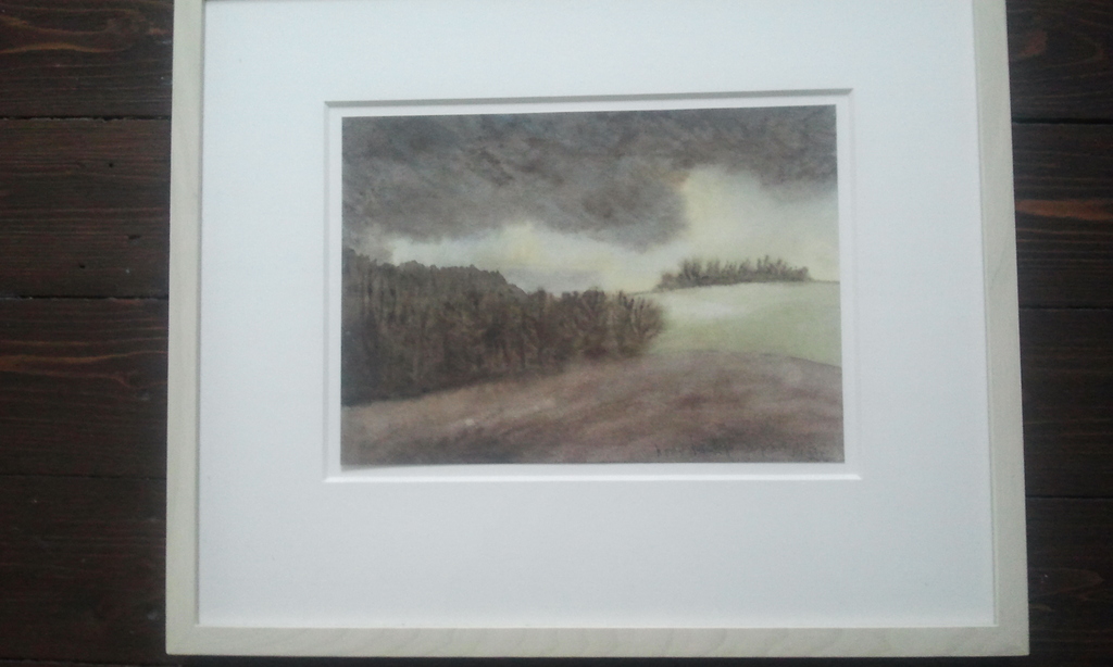 Noord Frankrijk, Aquarel 1981 verkocht voor € 46!