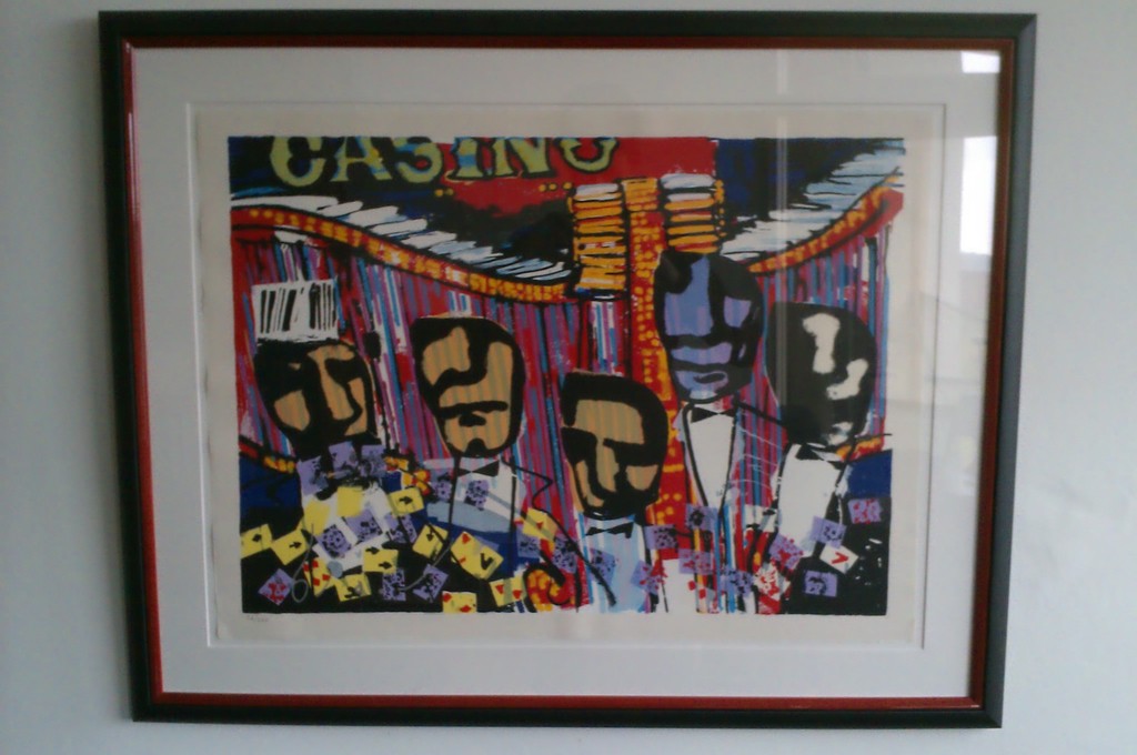 Herman Brood, Casino, zeefdruk 66/200 gesigneerd verkocht voor € 250!
