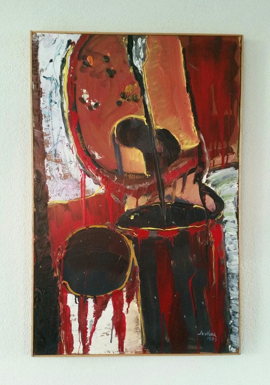 J.W.C 'Jan' van der Veer - Bucket with paint verkocht voor € 56!