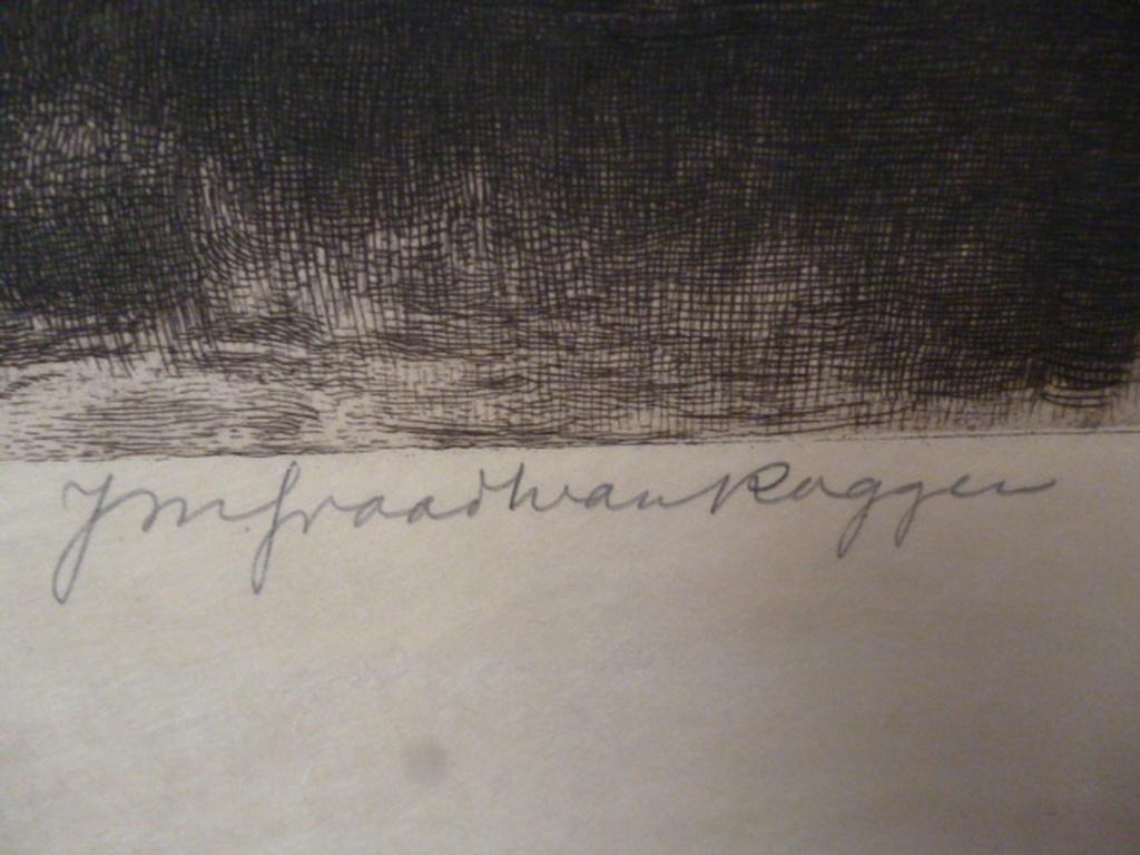 J.M. Graadt van Roggen - ets - Oude huizen te Giethoorn kopen? Bied vanaf 65!