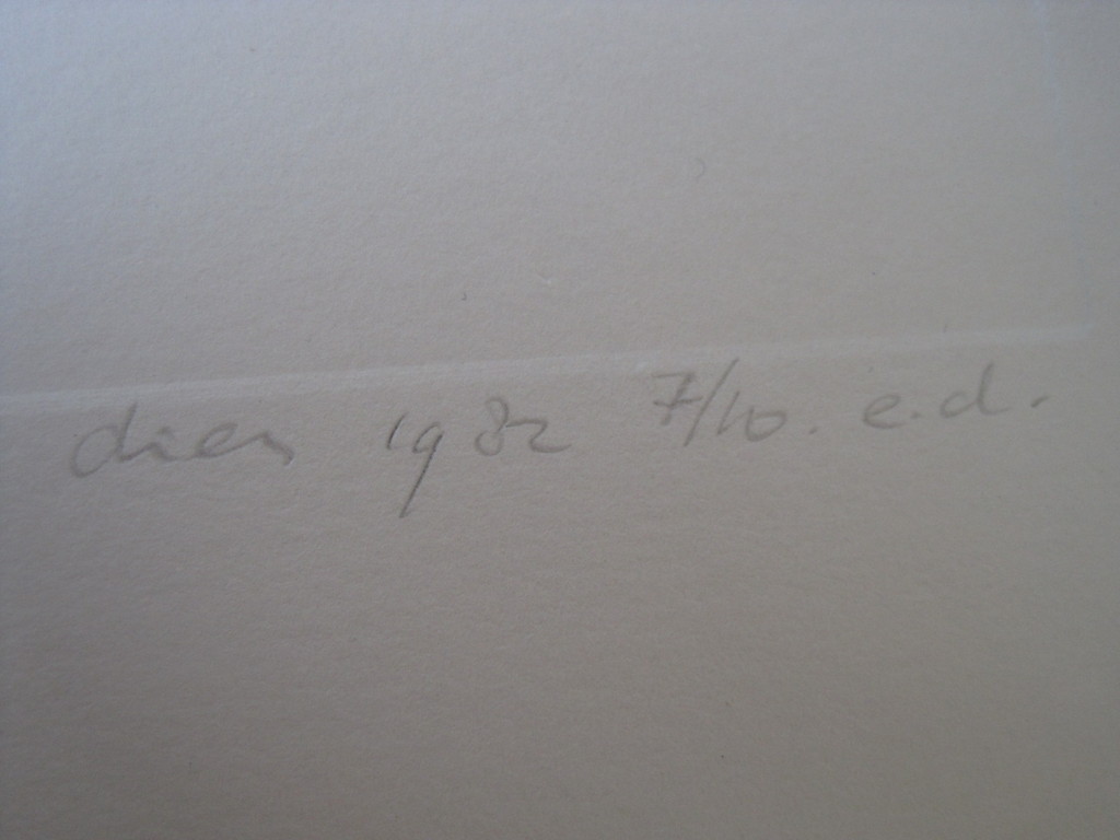 Bept.Oplage (9 van 10) diepdruk Reliëf Ets "potloden" van Dies de Jonge (1948-)  kopen? Bied vanaf 1!