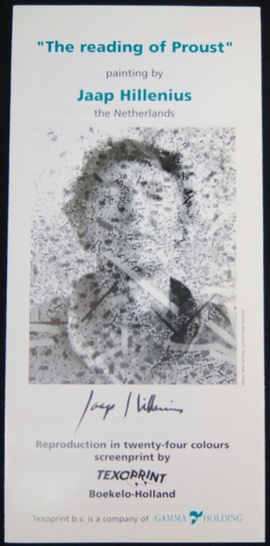 Jaap Hillenius: Zeefdruk op zijde, The reading of Proust kopen? Bied vanaf 50!