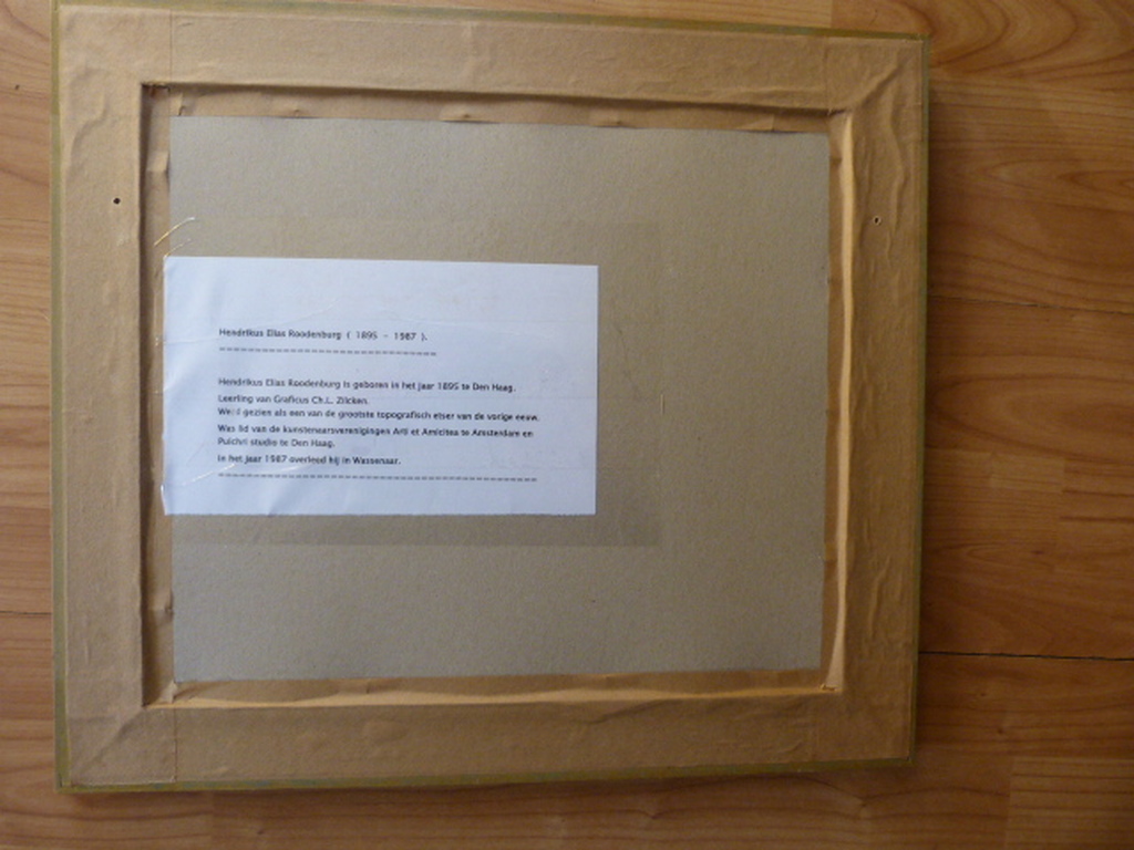 H.E.Roodenburg 1895-1987  -  ets  - Paleis Soestdijk. kopen? Bied vanaf 1!