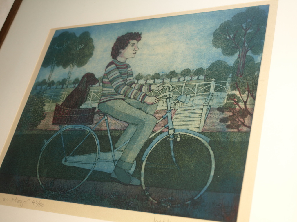 Laetitia de Haas (1948)–Kleurenets–Cees en Miesja–Gesigneerd & ingelijst-1976 kopen? Bied vanaf 50!
