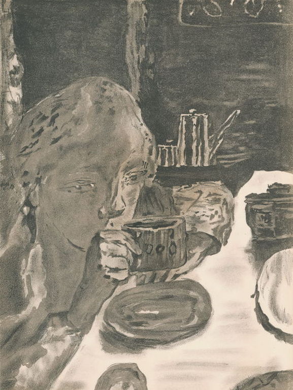 Pierre Bonnard - Le petit déjeuner&Jeune fille dans une barque - litho - 1939 kopen? Bied vanaf 75!
