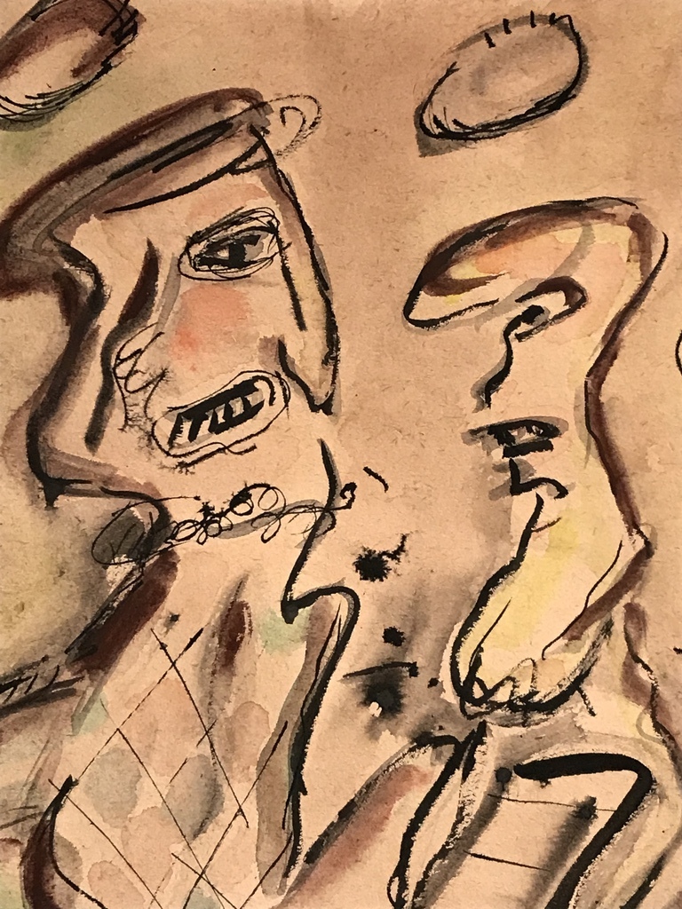 Lucebert, gemengde techniek, 1966 Cobra kopen? Bied vanaf 400!