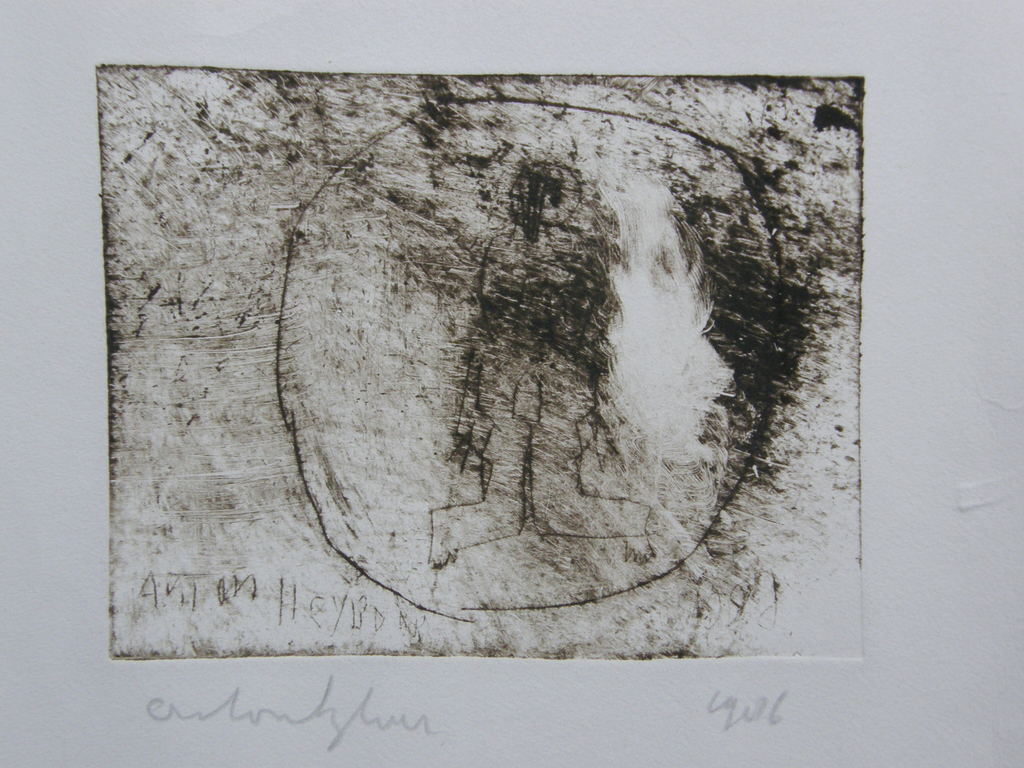 Anton Heyboer: ets, 1986, potlood gesigneerd kopen? Bied vanaf 85!