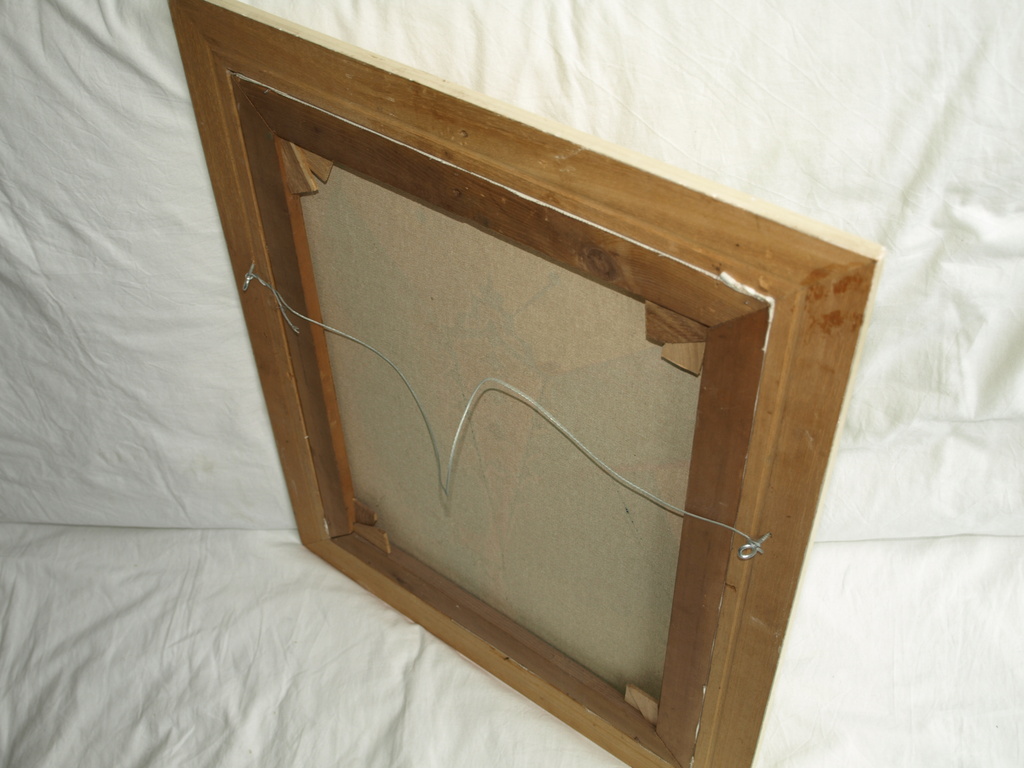 TOON VAN LIESHOUT – Acryl op canvas – ‘Vlinder’ – Gesigneerd & ingelijst    kopen? Bied vanaf 1!