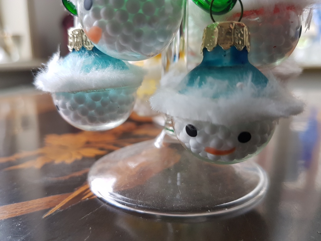 Kerstbomen geblazen glas - 2 pz circa H 8 cm kopen? Bied vanaf 9!