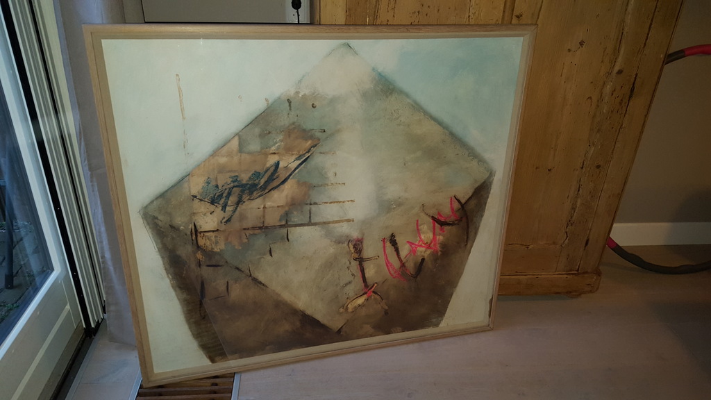 Zeer speciaal : Roy Fairchild - Woodard (1953) - acryl op paneel - gesigneerd kopen? Bied vanaf 175!