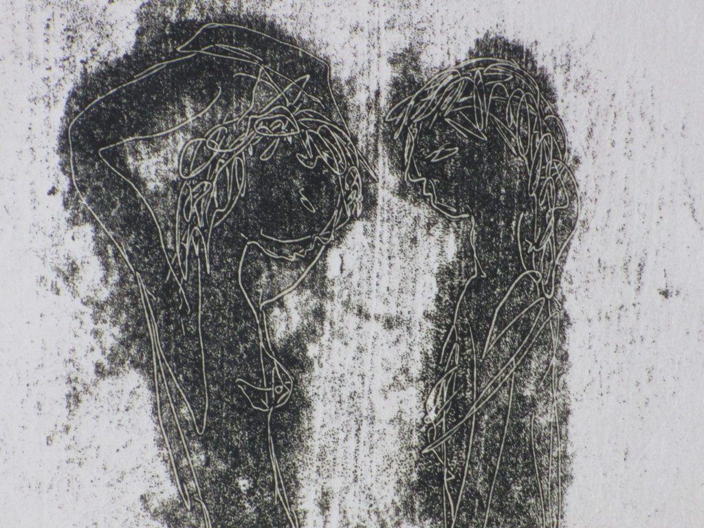 Theo Dobbelman, Ontmoeting, Houtsnede kopen? Bied vanaf 25!