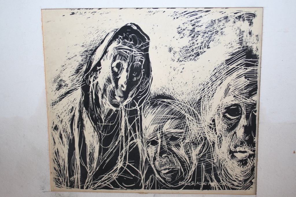 Kees Koekkoek  -  expressionisme tekening personen 1958 kopen? Bied vanaf 25!