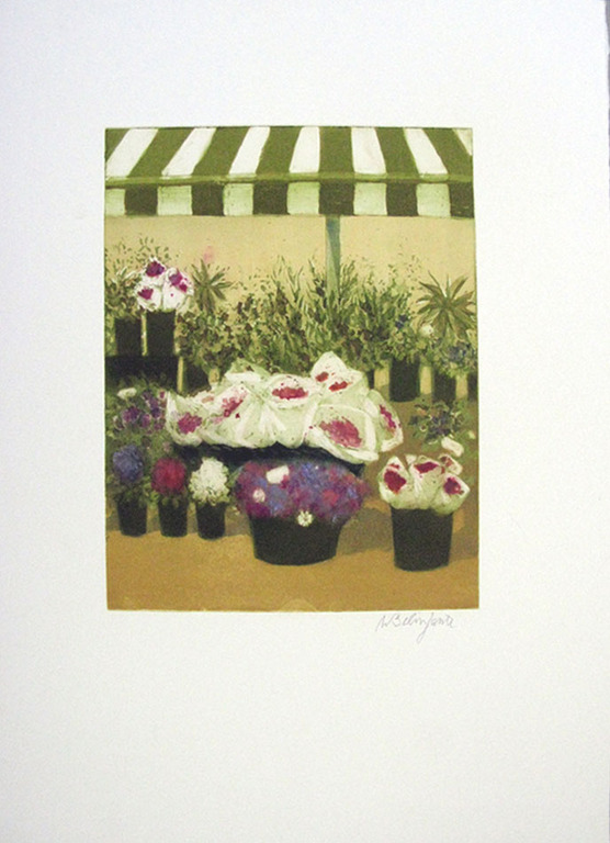 Willy Belinfante - BLOEMENMARKT II - kleurets kopen? Bied vanaf 1!
