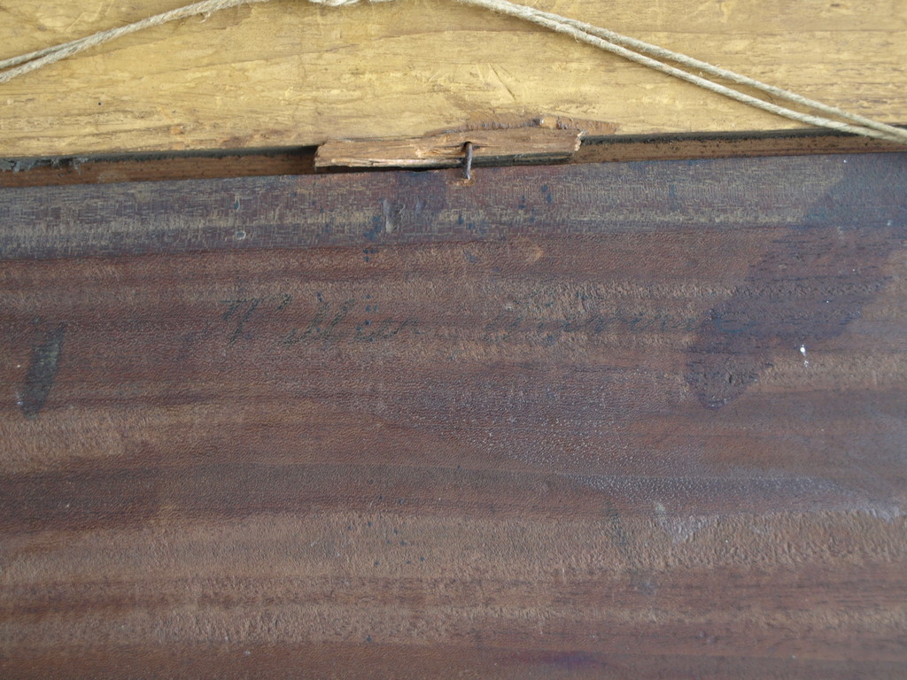 Onduidelijke signatuur : Olieverf op paneel , Schone slaapster – ingelijst – Oud kopen? Bied vanaf 1!