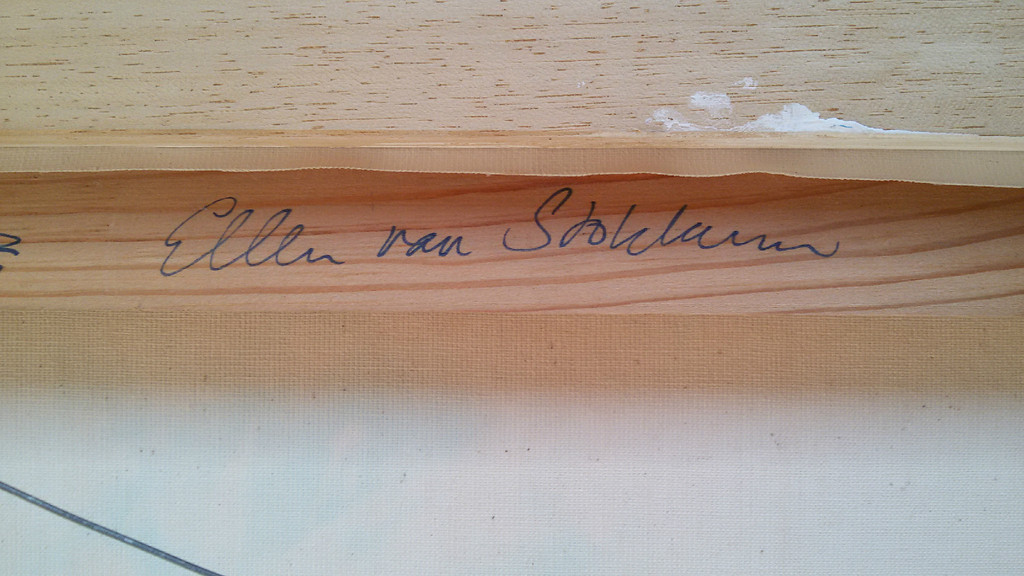 Ellen van Stokkum - Bakens / Stonehenge, gemengde techniek op doek (ingelijst) kopen? Bied vanaf 275!