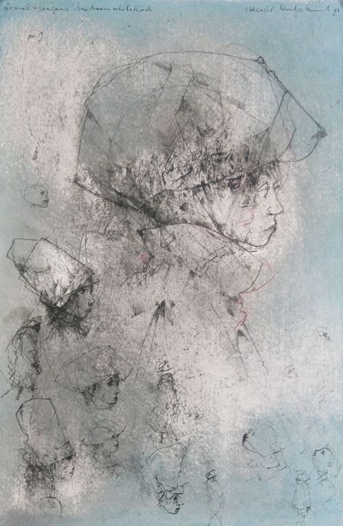 Dirkje Kuik: Potlood en Pasteltekening, Venetiaans schetsblad kopen? Bied vanaf 450!