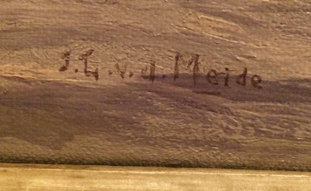 Jacobus Leonardus van der Meide - Schilderij (opvliegende eenden boven water) kopen? Bied vanaf 135!