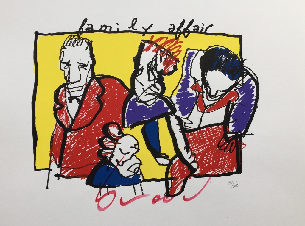 Herman Brood - Originele hand gesigneerde zeefdruk - Family Affair kopen? Bied vanaf 1!