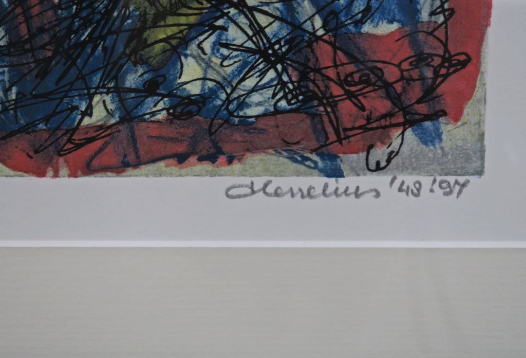 Henk Hesselius: Litho, Experimenteel universum II - Ingelijst kopen? Bied vanaf 20!