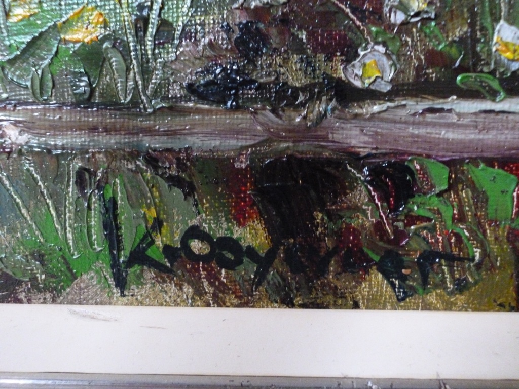 Klaas Ooyevaar - olieverf - Stadsgezicht Hoorn met Hoofdtoren kopen? Bied vanaf 180!