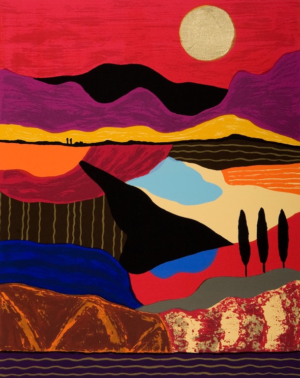 Ronald boonacker zeefdruk Via Appia, Italië kopen? Bied vanaf 1!