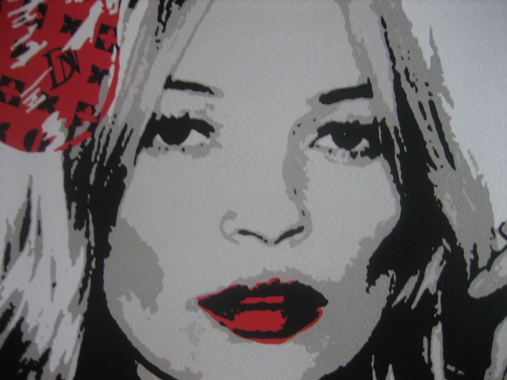 DEATH NYC Limited Edition Art print Graffiti Signed "Kate Moss DN" 2012 kopen? Bied vanaf 1!