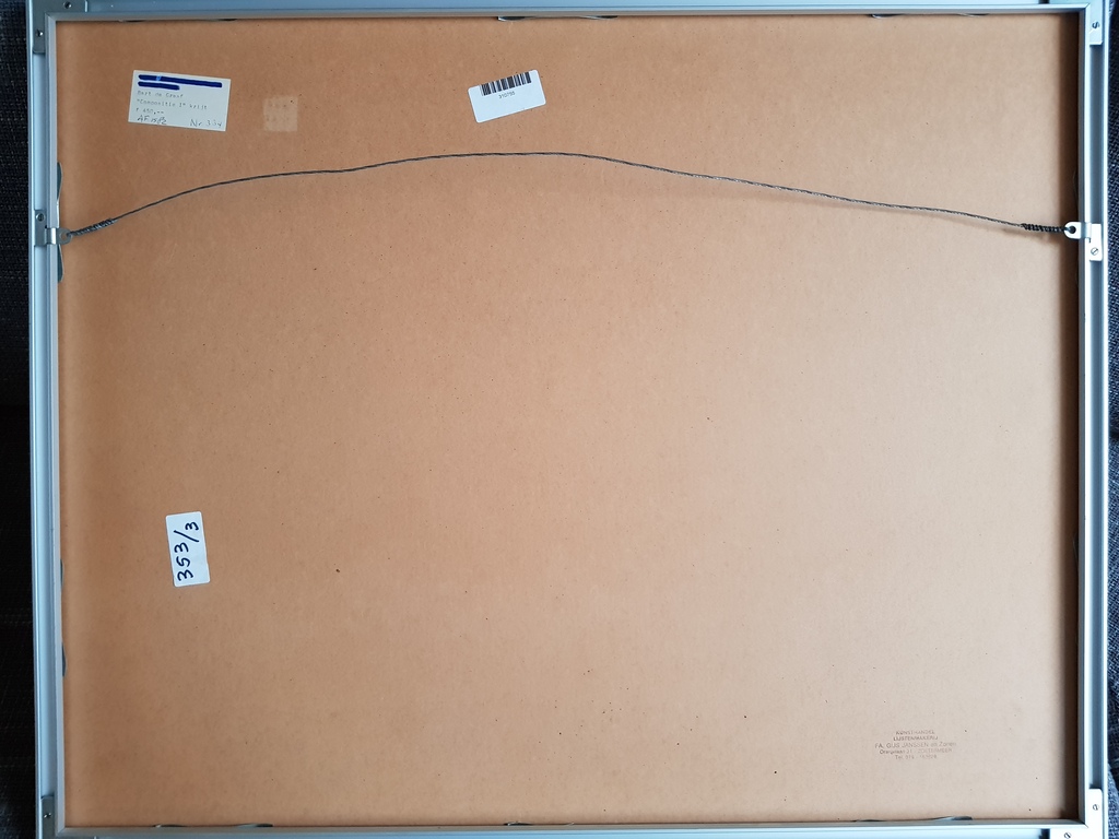 Bart de Graaf (1946) - Ingelijste Krijttekening, Compositie  kopen? Bied vanaf 1!