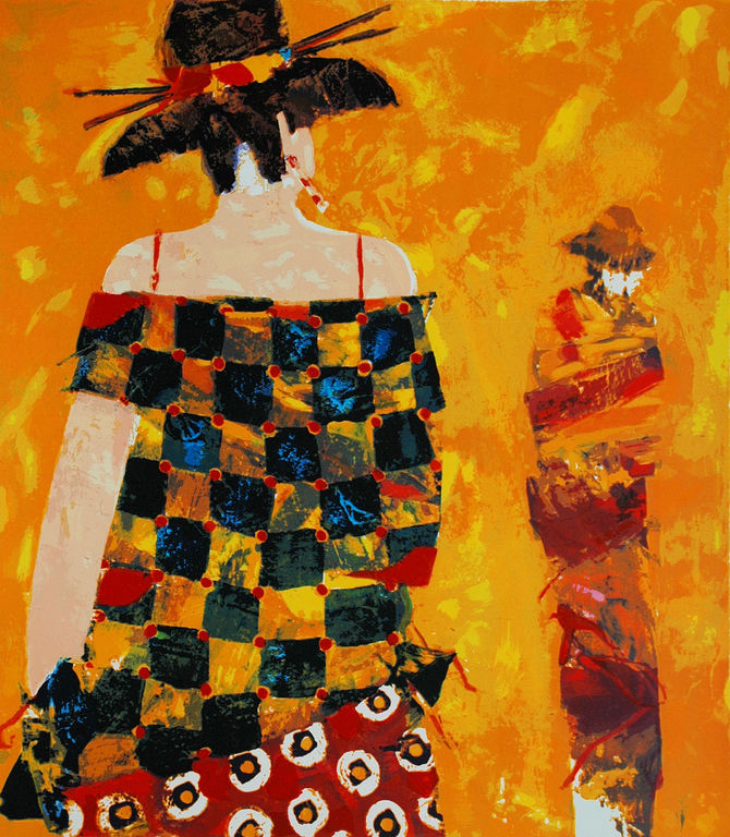 Willem van Scheijndel - Yashiko's Smile - gesigneerde zeefdruk - E/A - 2000 verkocht voor € 125!