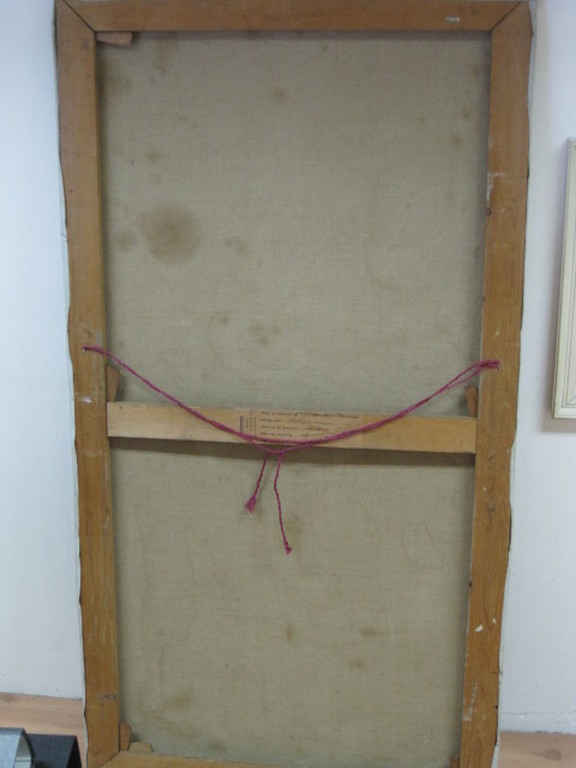 Corn. van Trigt 1854-1924 olieverf (zelf)portret omstreeks 1880 GROOT!! kopen? Bied vanaf 1!