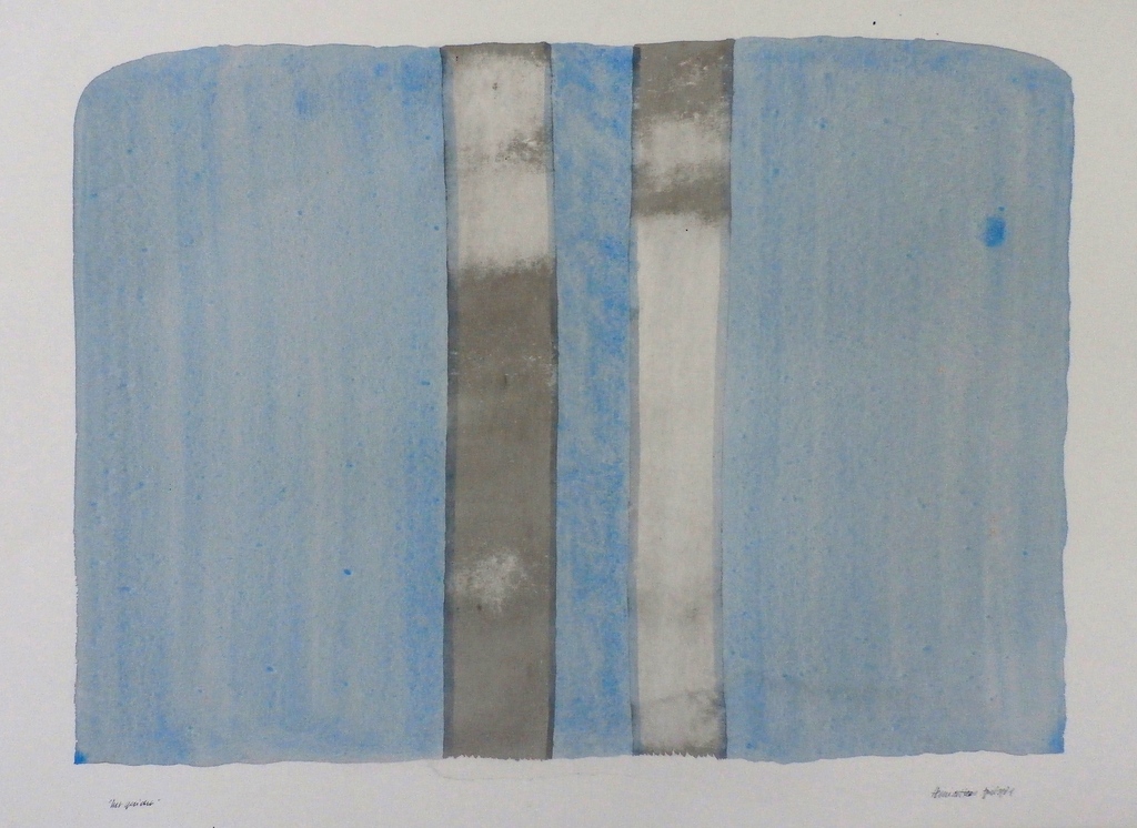 Henri de Haas - aquarel: Het gericht - 1981 verkocht voor € 65!