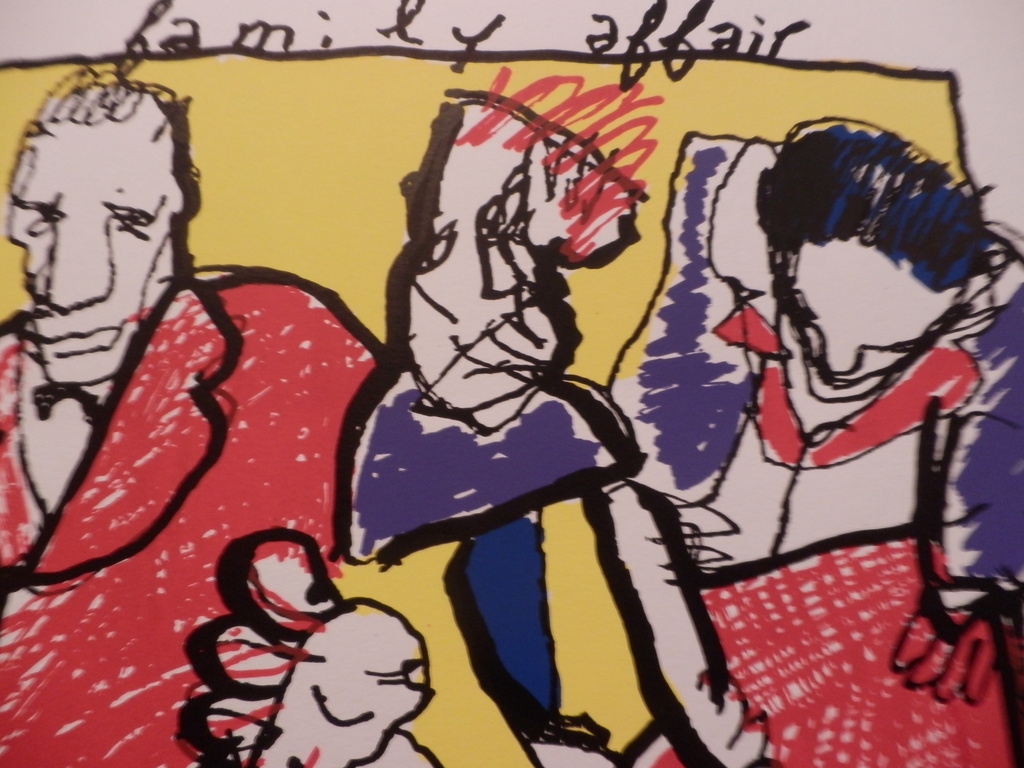 HERMAN BROOD  HANDGESIGNEERDE En Gelimiteerde ZEEFDRUK  FAMILY AFFAIR kopen? Bied vanaf 150!