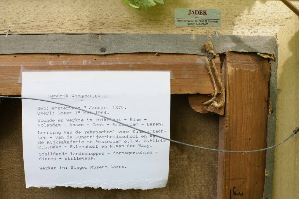 Hendrik Weegewijs, olieverfschilderij op doek, lief hondje kopen? Bied vanaf 125!