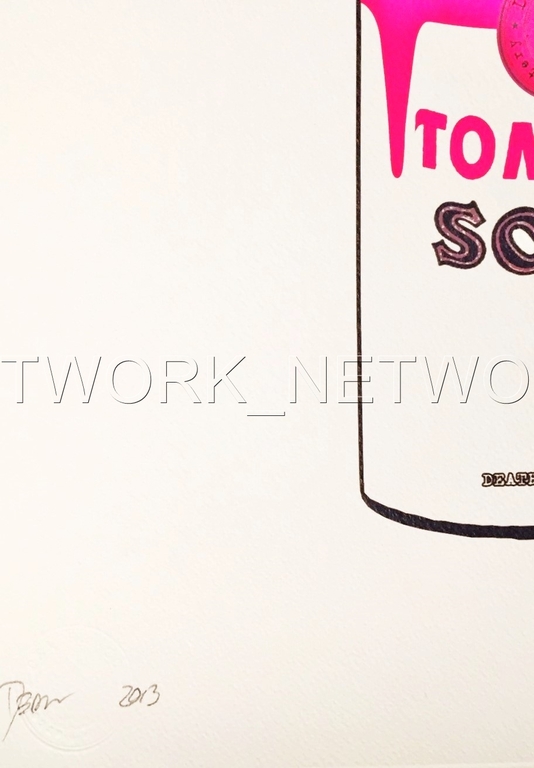 DEATH NYC "Pink Spray"- Signed Screenprint + Original Priority Pass "USPS Girl"  kopen? Bied vanaf 1!