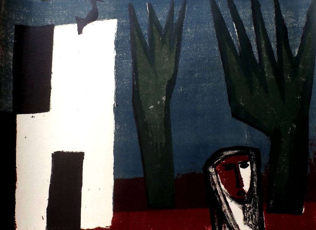 Wally Elenbaas - litho - 1950 kopen? Bied vanaf 65!