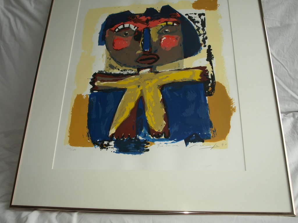 John Lie A Fo : Zeefdruk - Femme – gesigneerd & ingelijst – 1990  kopen? Bied vanaf 1!