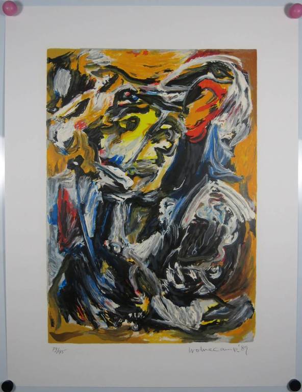 Theo Wolvecamp: Zeefdruk, Abstracte compositie kopen? Bied vanaf 200!