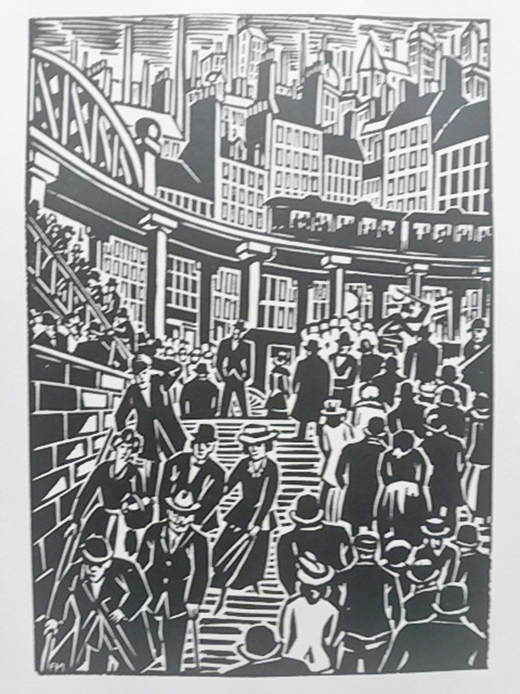 Frans Masereel, uit La Ville (1928) verkocht voor € 45!