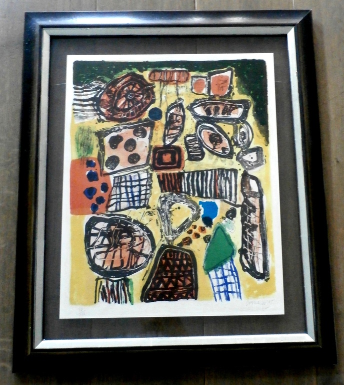 Corneille - ingelijste litho - 1965 verkocht voor € 550!