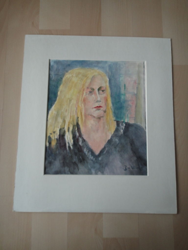 Jaap van Veen, aquarel, 4 jaren '70 portretten  kopen? Bied vanaf 1!