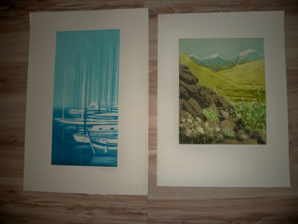 Willy Belinfante - Blue Marine / Montagne - Kleurenets kopen? Bied vanaf 35!