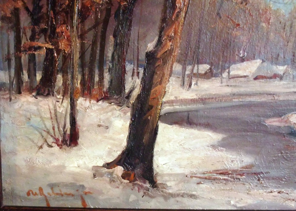 Besneeuwd bosgezicht, kopen? Bied vanaf 60!