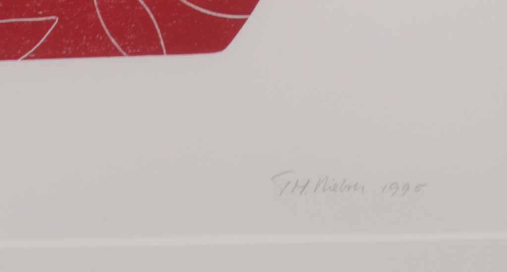 Tiddo Nieboer: Houtsnede, Stilleven - Ingelijst kopen? Bied vanaf 80!