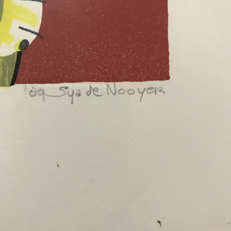 Sya de Nooyer zeefdruk/litho 1989 kopen? Bied vanaf 1!