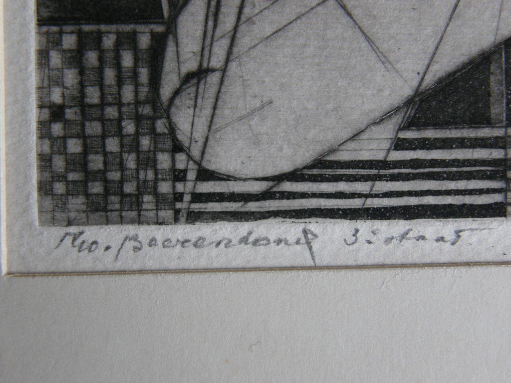 Theo Beerendonk: ets, met potlood gesigneerd kopen? Bied vanaf 20!