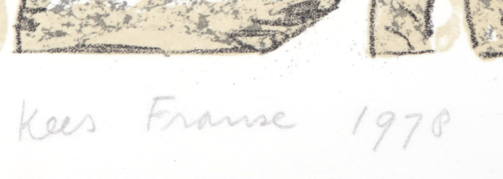 Kees Franse: Litho op papier, Lente in de winter kopen? Bied vanaf 20!