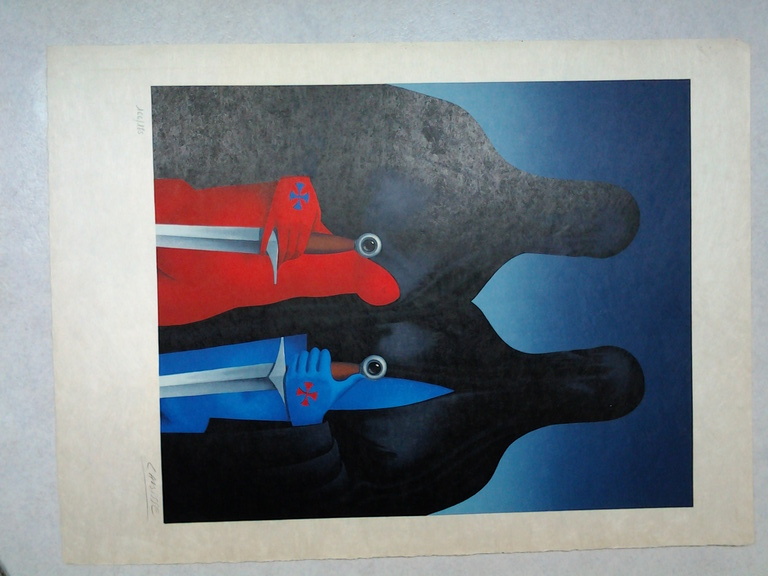 Felix Labisse, Litho 76 bij 56 cm verkocht voor € 100!