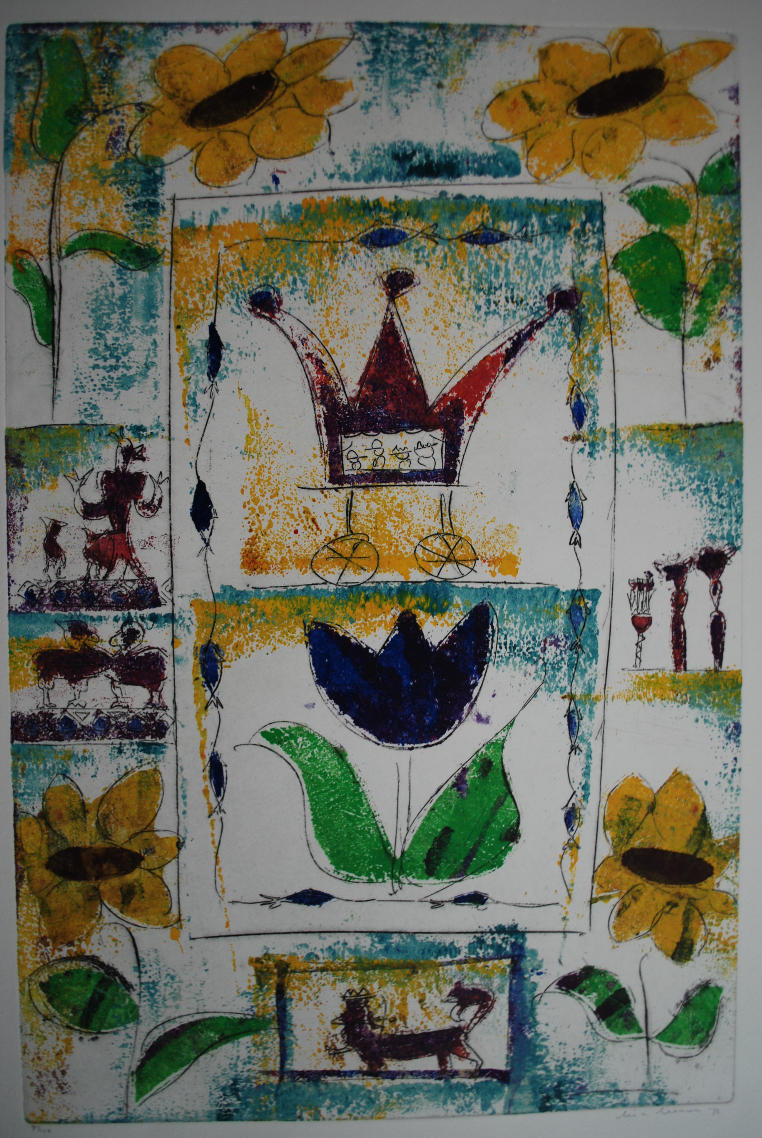 Lia van Leeuwen - Kleurenets zonder titel kopen? Bied vanaf 35!