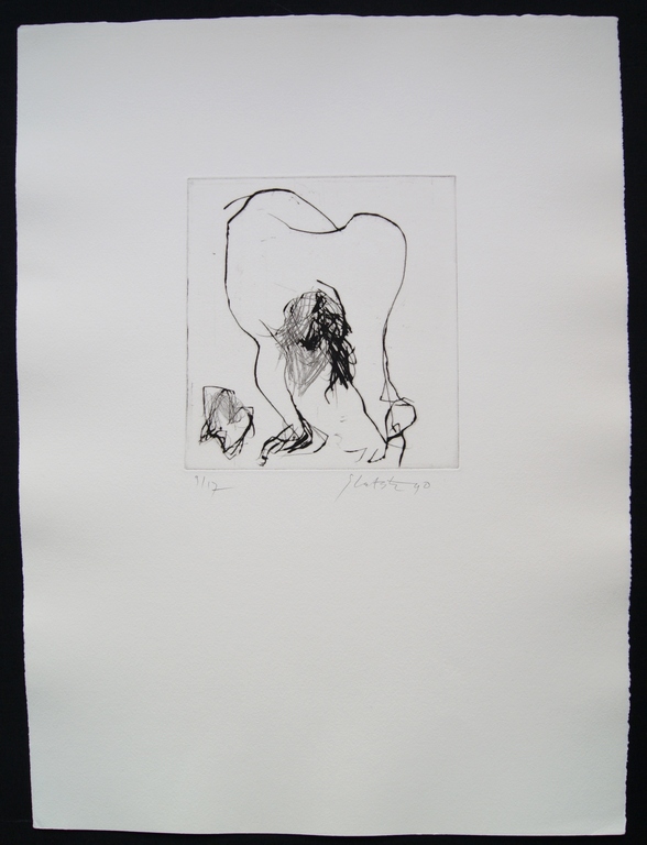 Ger Lataster abstracte ets gesigneerd - 1990 - oplage 17 ex.  kopen? Bied vanaf 125!