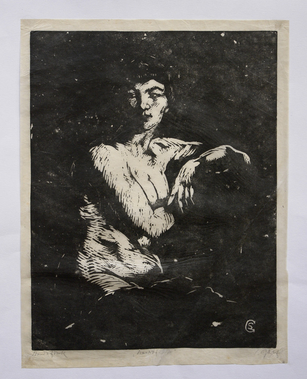 Salomon Garf,  houtsnede verkocht voor € 45!